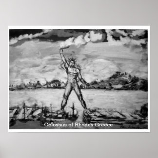 Poster Colósso da Grécia Rodes por Ben Schneider
