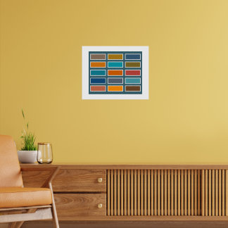 Poster Colour Bricks (retro)