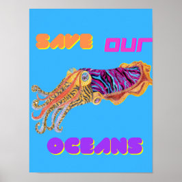 Poster Colourful Cuttlefish