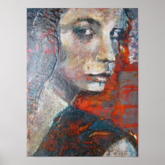 Poster Colourful, strong woman looking at you