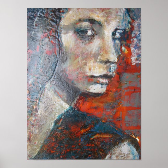 Poster Colourful, strong woman looking at you (Frente)