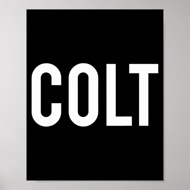 Poster Colt - Camiseta de presente engraçada para fã de n (Frente)