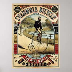 Póster COLUMBIA BICICICLETA c. 1890