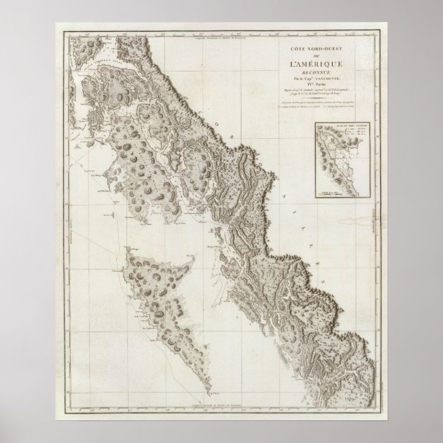 Poster Colúmbia Britânica no Alasca (Frente)