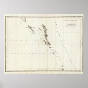 Póster Columbia Britânica, Washington, e Oregon