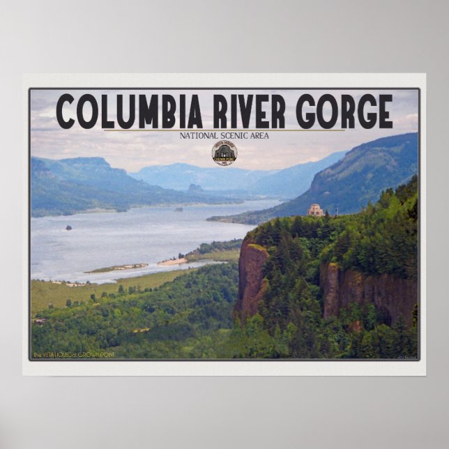 Póster Columbia Gorge - Crown Point.jpg (Frente)