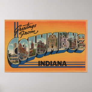 Poster Columbo, Indiana - grandes cenas da letra