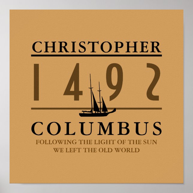 Poster Columbus 1492 (Frente)