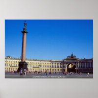 Coluna Alexander, Ruas. Petersburgo, Rússia