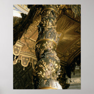 Poster Coluna de açúcar de cevada do Baldacchino