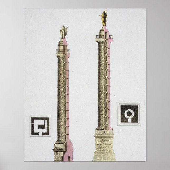 Póster Coluna de Trajan, Roma, de Le Costume Ancien et (Frente)