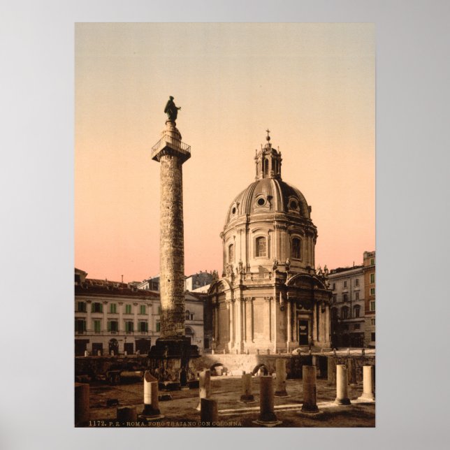 Poster Coluna de Trajan, Roma, Lácio, Itália (Frente)