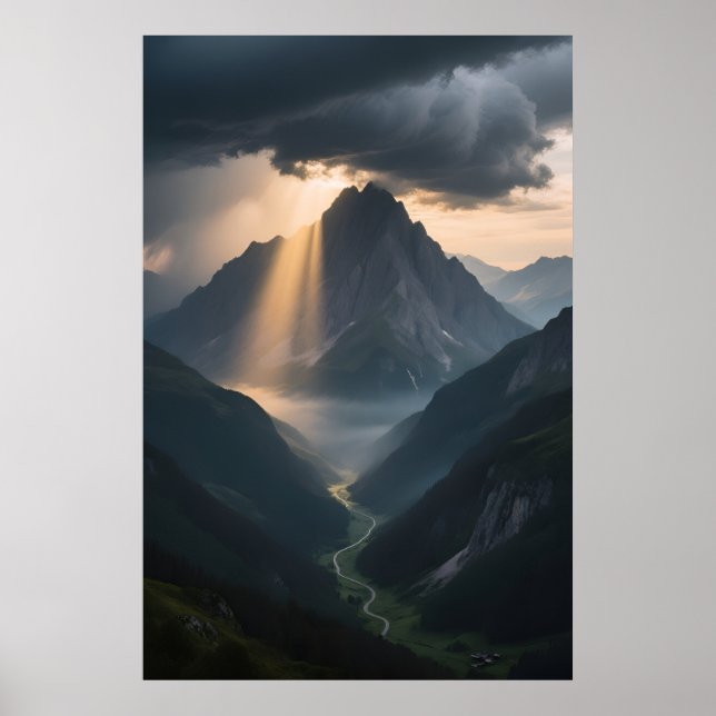 Poster Coluna Iluminada pelo Sol (Frente)