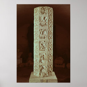 Póster Coluna que mostra meses os agosto até dezembro
