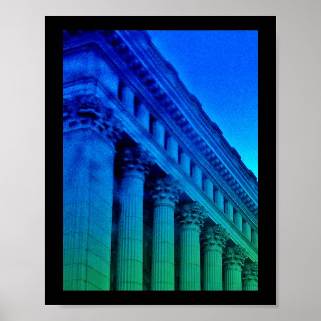 Poster Colunas Coloridas (Frente)