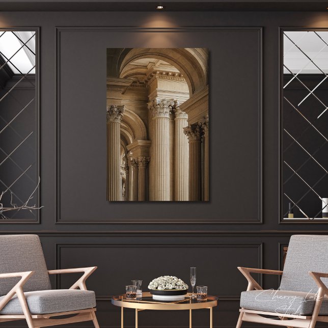 Poster Colunas Coríntias Elegantes Arquitetura Clássica (Criador carregado)