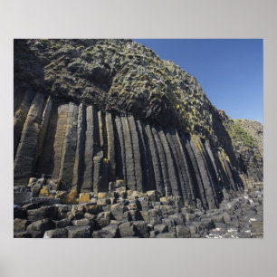 Póster Colunas de Basalto pela Caverna de Fingal, Staffa,