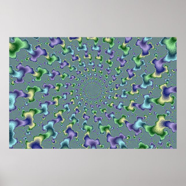 Póster Colunas Pedais - Fractal (Frente)