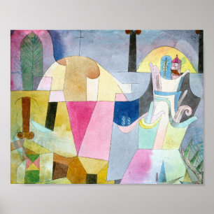 Poster Colunas Pretas em um Paisagem : Paul Klee 1919