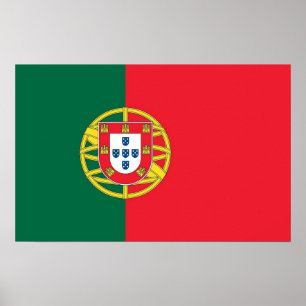 Poster com a bandeira de Portugal