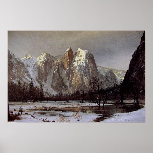 Poster com a pintura de Albert Bierstadt (Frente)