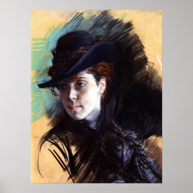 Poster com a pintura de Giovanni Boldini (Frente)