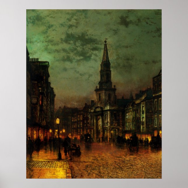 Poster com a pintura de John Atkins Grimshaw (Frente)