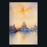 Poster com a pintura justa de Chicago de 1893<br><div class="desc">Poster artístico que lhe permite manter o seu tesouro artístico favorito perto do seu coração. Pintura clássica "Feira do Mundo de Chicago" do esplêndido artista Thomas Moran. O pintor americano que viveu entre 1837 e 1926 enquanto esse quadro foi pintado em 1894.</div>