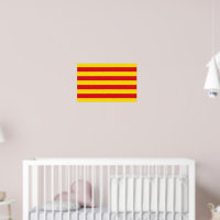 Poster com bandeira da Catalunha