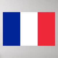 Poster com bandeira da França