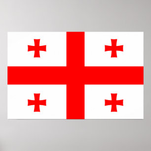 Poster com bandeira da Geórgia