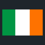 Poster com bandeira da Irlanda<br><div class="desc">Belo poster com bandeira da Irlanda. Este produto é personalizável.</div>