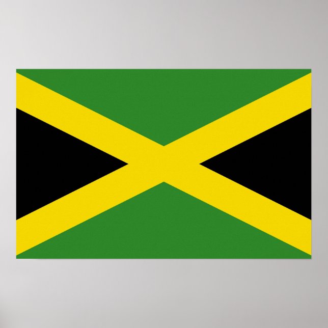 Poster com bandeira da Jamaica (Frente)