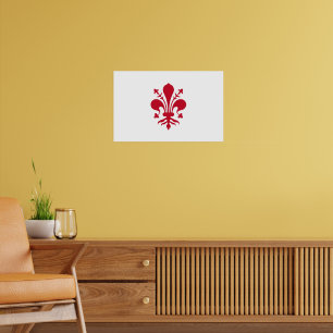 Poster com Bandeira de Florença, Toscana
