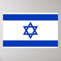 Poster com bandeira de Israel