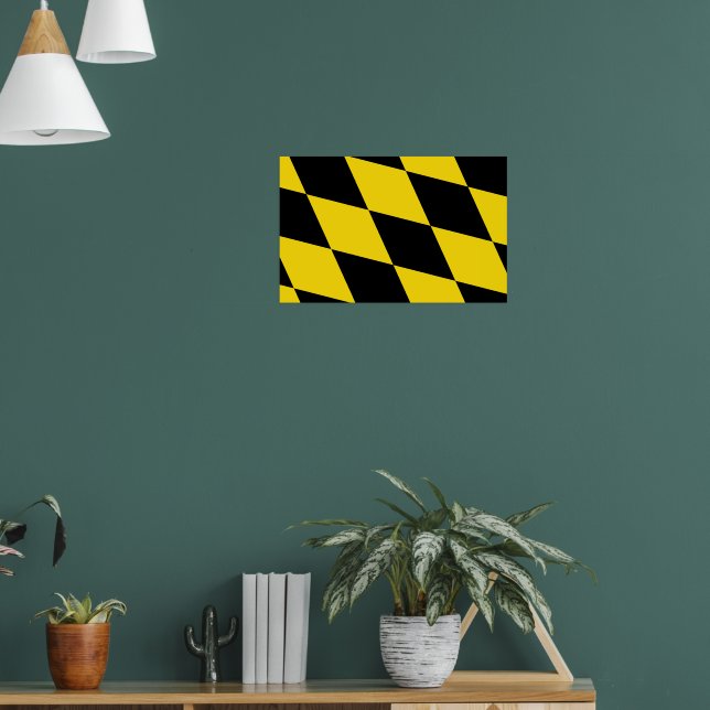 Poster com bandeira de Munique, Alemanha (Sala de Estar 1)