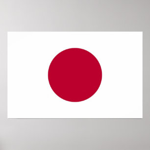 Poster com bandeira do Japão
