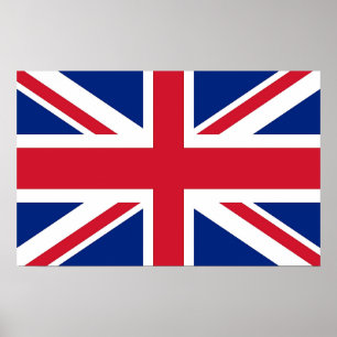 Poster com bandeira do Reino Unido