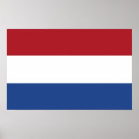 Poster com bandeira dos Países Baixos