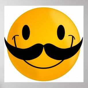 Póster com bigode