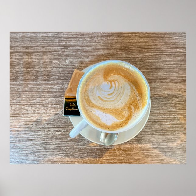 Poster Com Cumprimentos, Café (Frente)