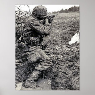 Poster com Exército dos EUA no Vietnã