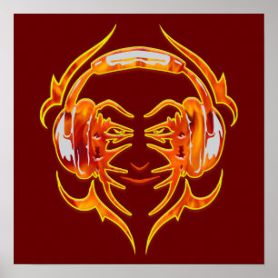 Poster Com Fio Para Música