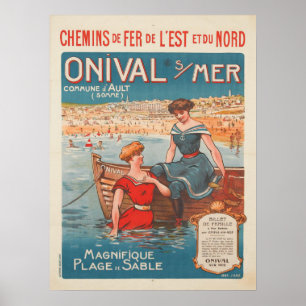 Poster com impressão do poster vintage de France