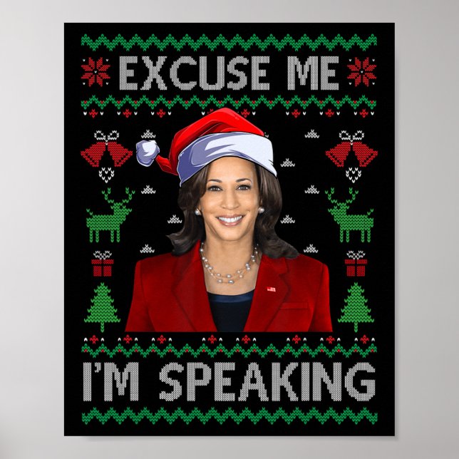 Poster Com licença, estou falando no Natal puro Kamala Ha (Frente)