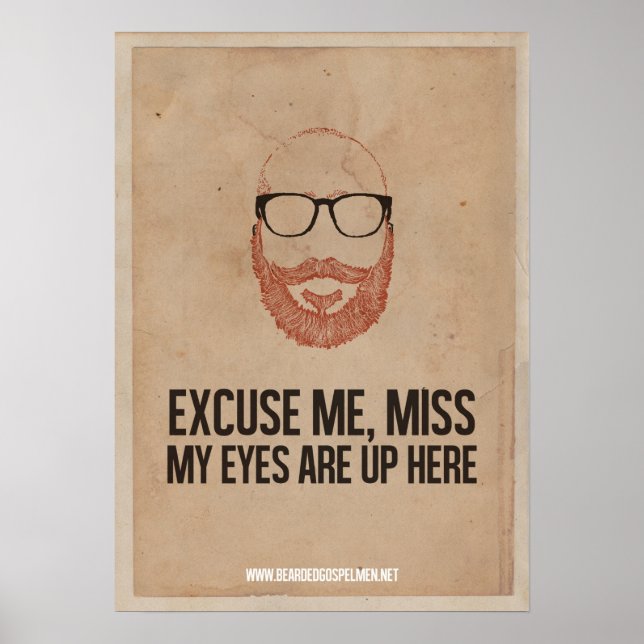 Poster Com Licença, Senhorita. Minha Poster. (Frente)