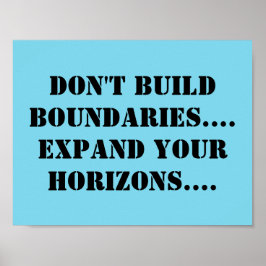 Poster com mensagem inspiradora