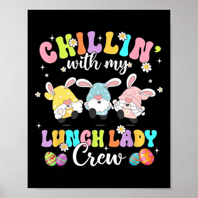 Poster Com Minha Páscoa De Almoço, Senhora Engraçada. (Frente)