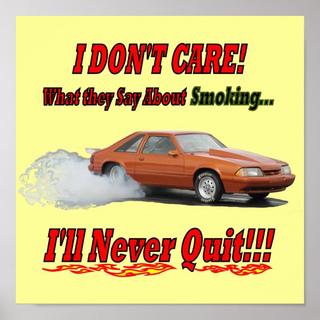 Poster com "Não me importo com o que dizem..." (Frente)