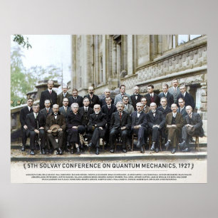 Poster Com nomes5 Solvay Conferência sobre Mecha Quântica